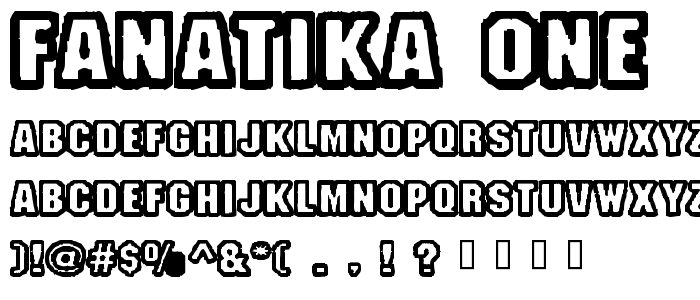 Fanatika One font